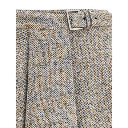 Virgin wool midi Skirt