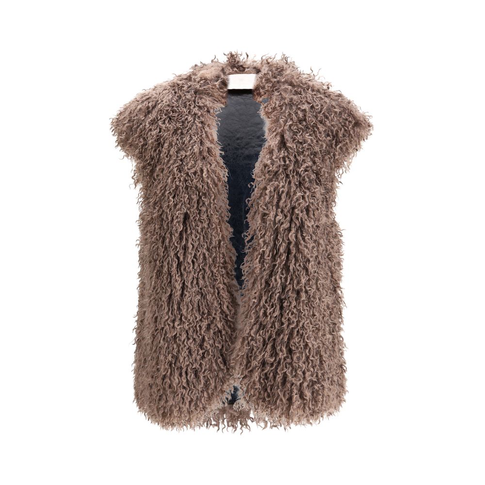 Faux fur vest