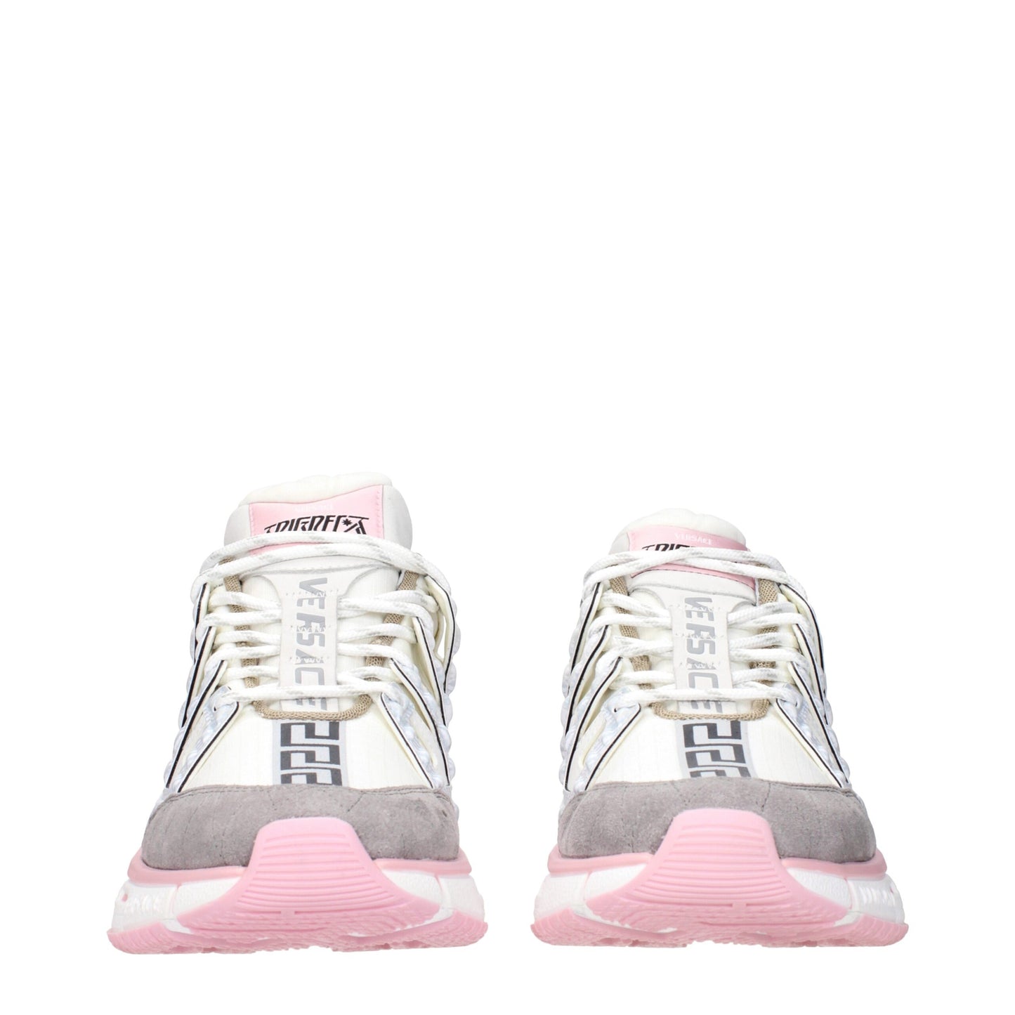 Beige Fabric Athletic Sneakers