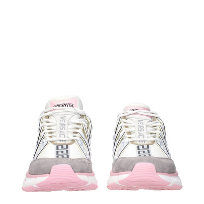 Beige Fabric Athletic Sneakers