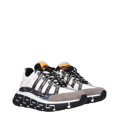 Beige Fabric Athletic Sneakers