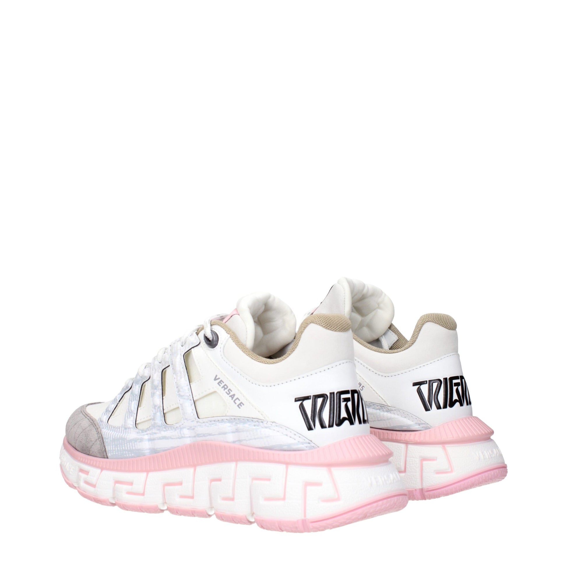 Beige Fabric Athletic Sneakers