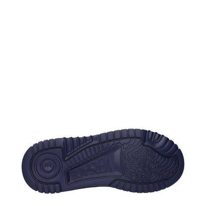 Blue Fabric Chunky Sneakers
