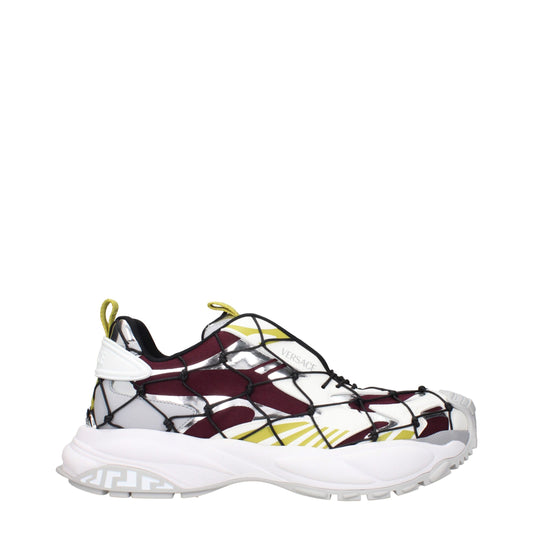 Red Fabric Athletic Sneakers