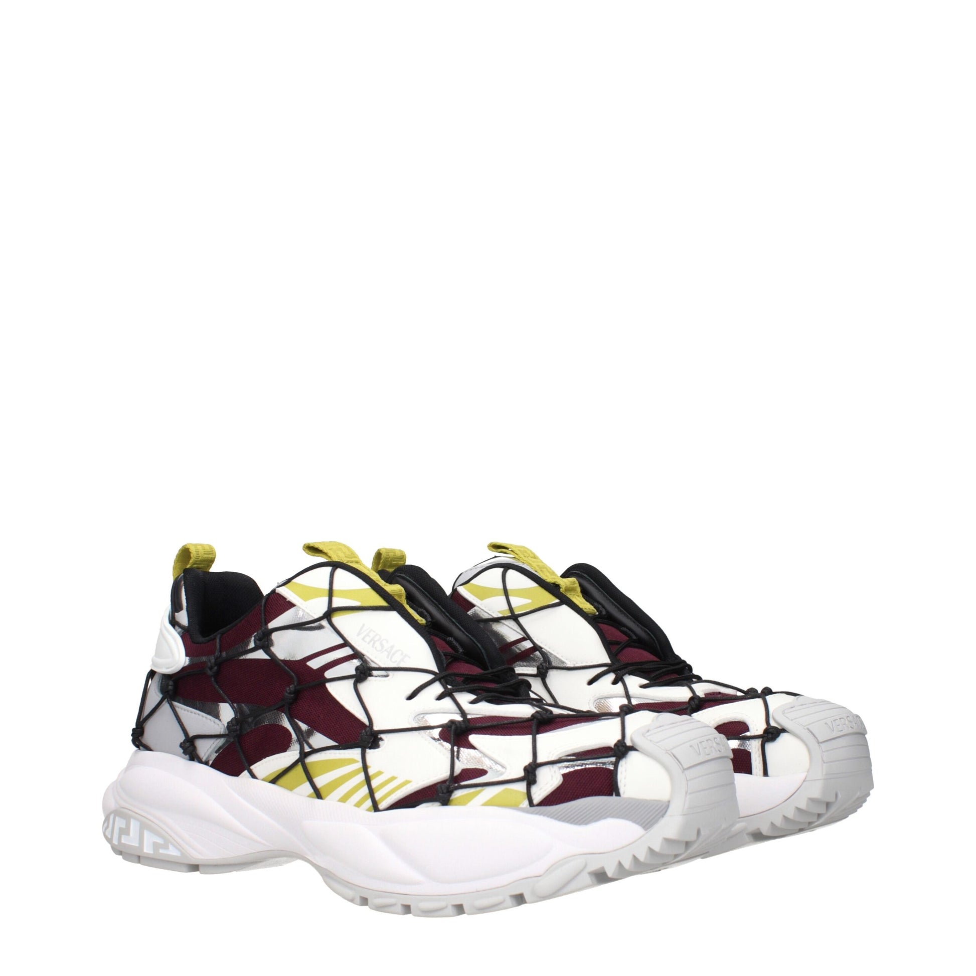 Red Fabric Athletic Sneakers