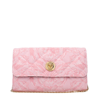 Pink Fabric Clutch Bags