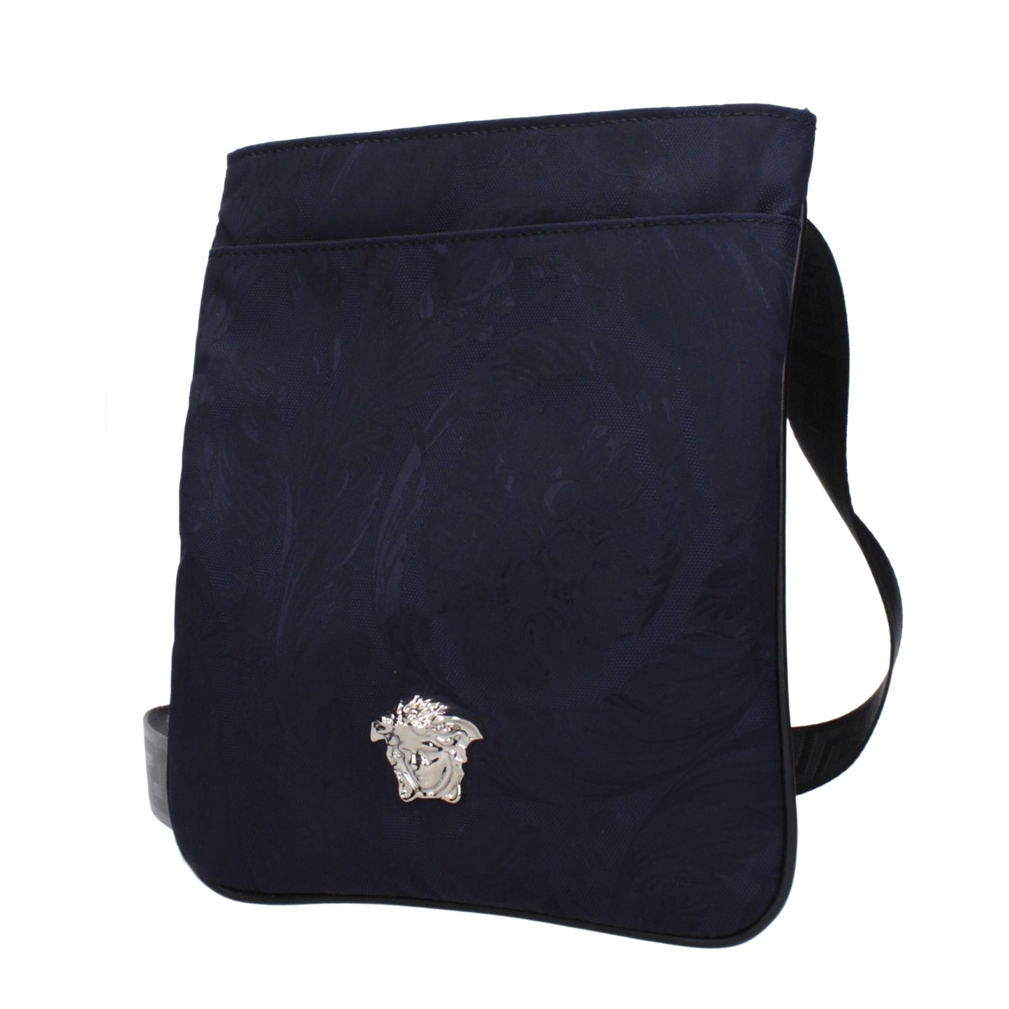 Blue Fabric Crossbody Bags