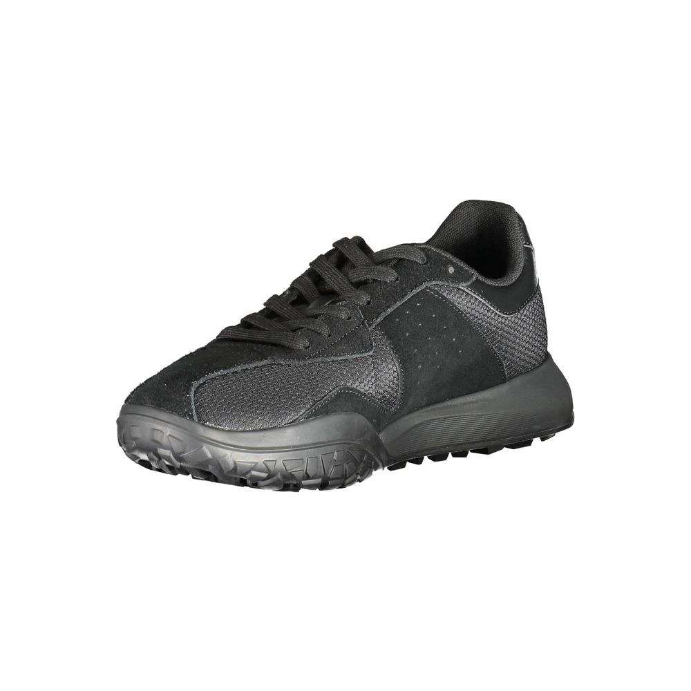 Black Polyester Sneaker