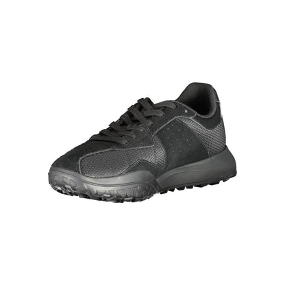 Black Polyester Sneaker