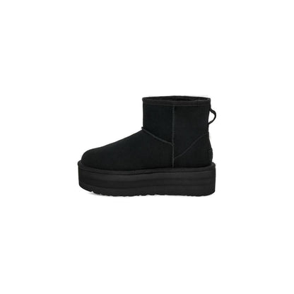 Black Suede Leather Ankle