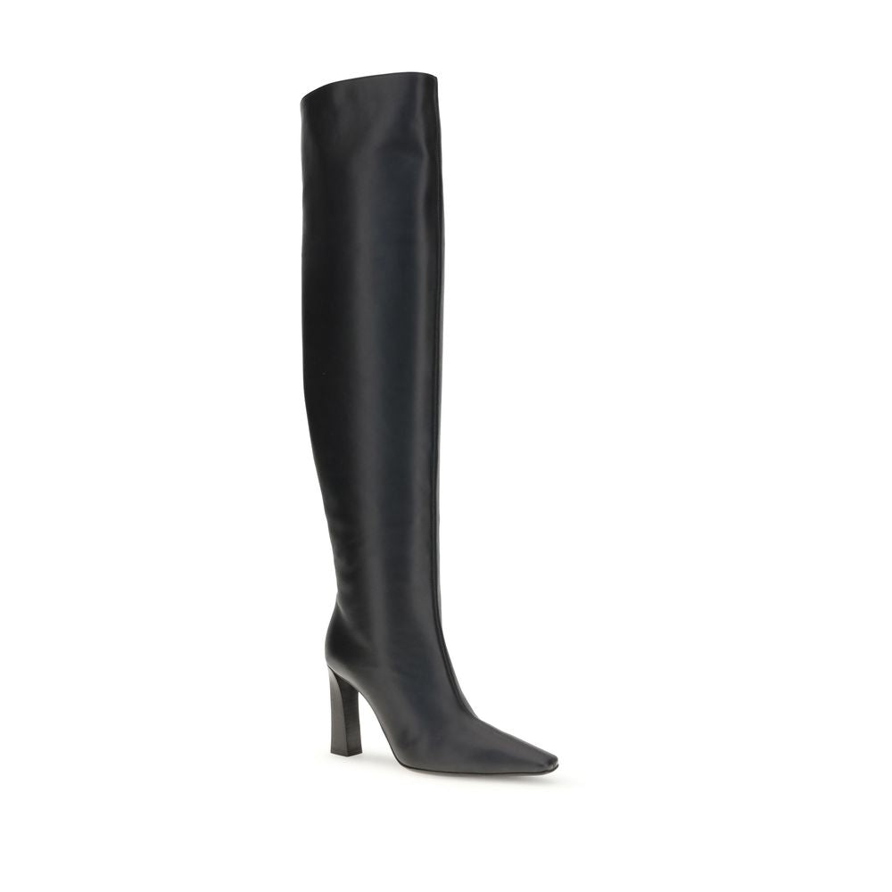 Extra high leather Boots