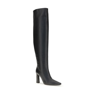 Extra high leather Boots