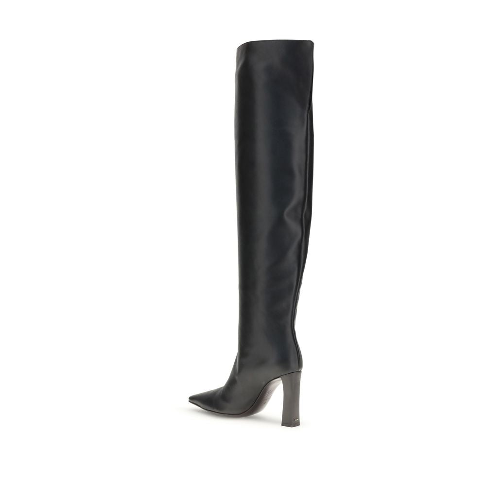 Extra high leather Boots