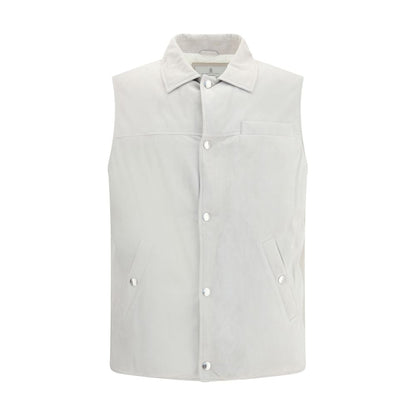 Padded leather Vest