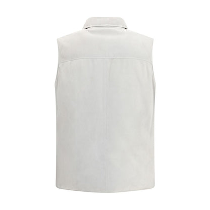 Padded leather Vest