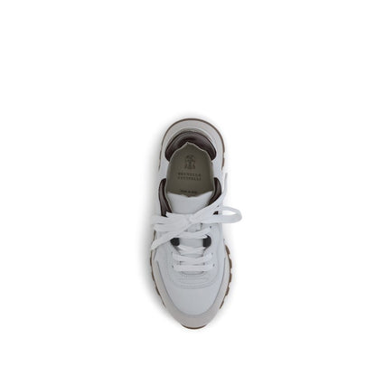 Leather Sneakers with shiny details