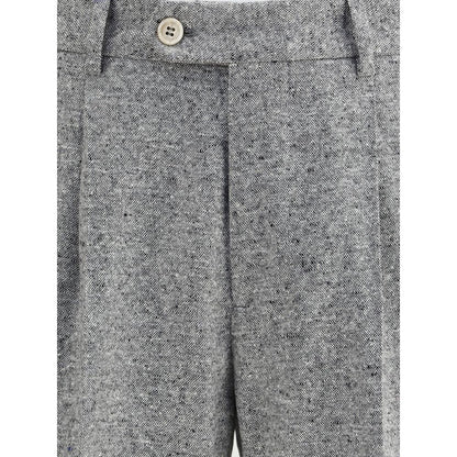 Wool and cashmere buttoned grisaille Suit