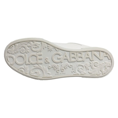 White Miami Leather Low Top Men Sneakers Shoes