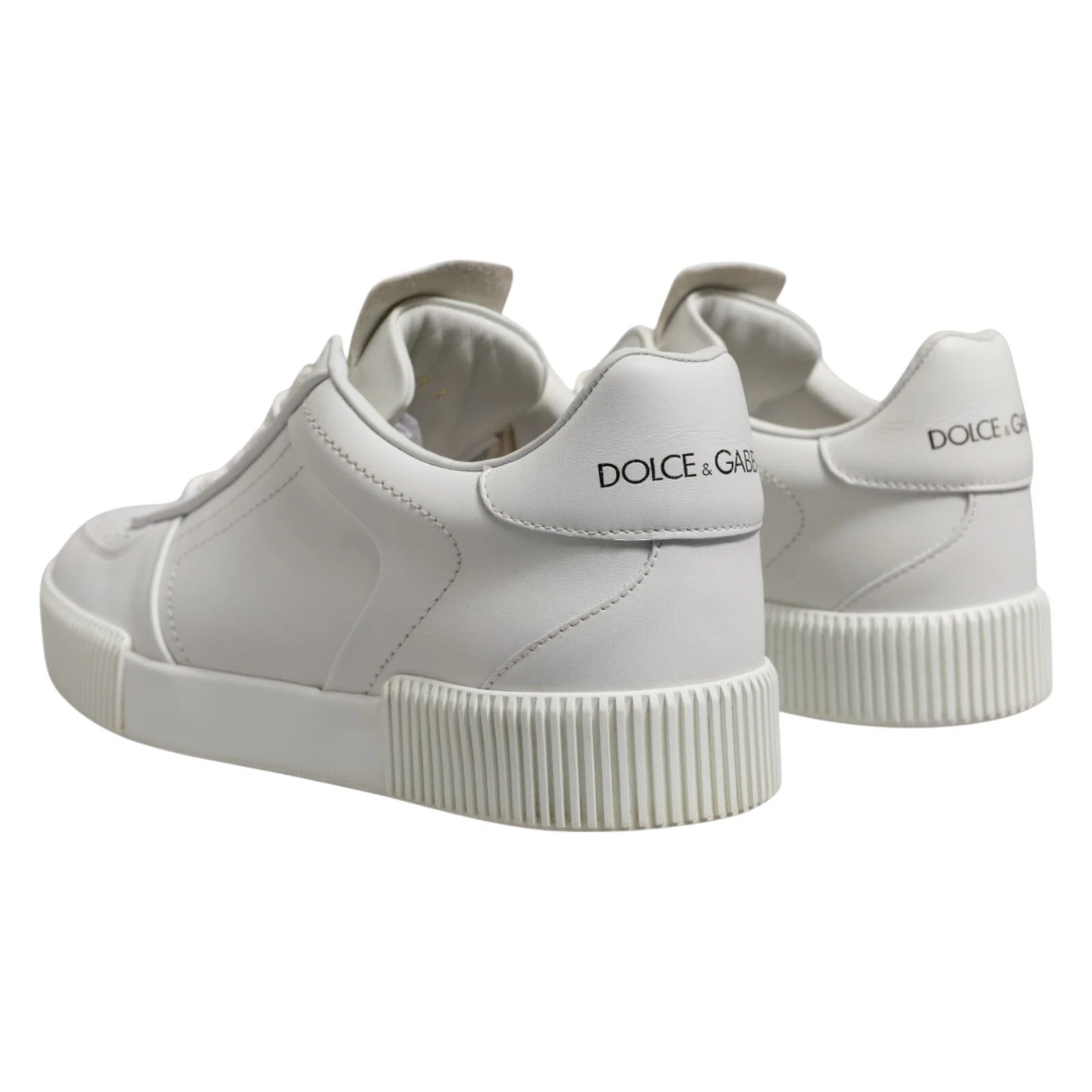 White Miami Leather Low Top Men Sneakers Shoes