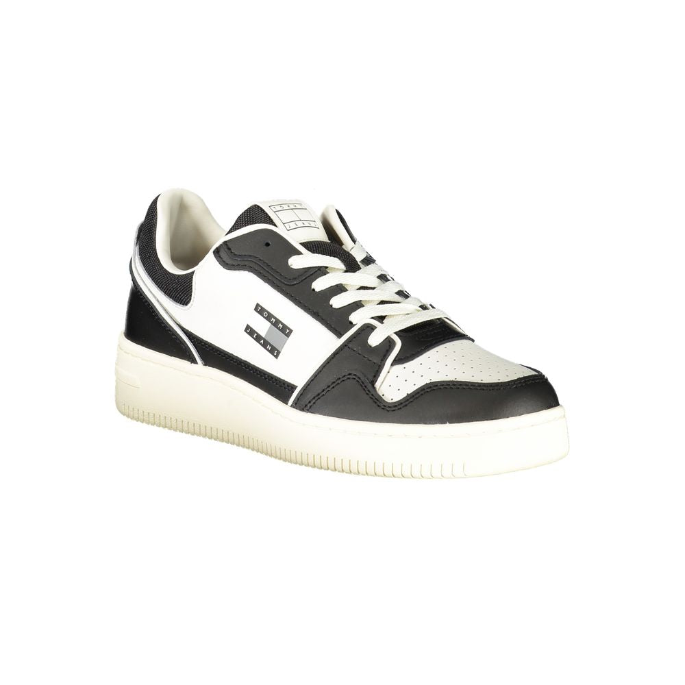Sneaker de cuero negro para hombre