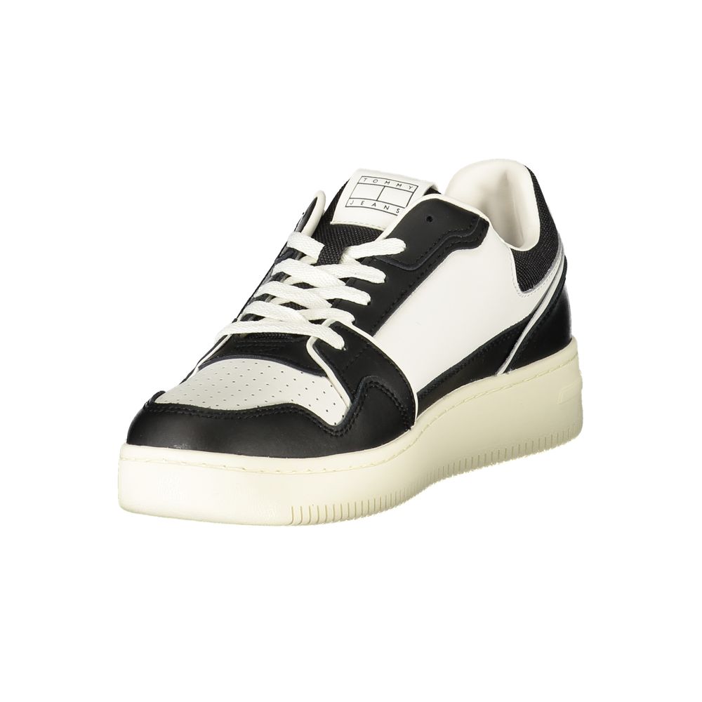 Sneaker de cuero negro para hombre
