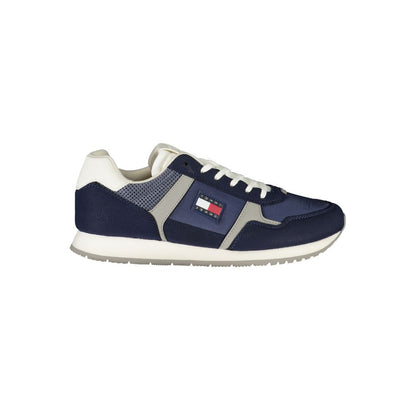 Zapatillas para hombre de poliéster azul