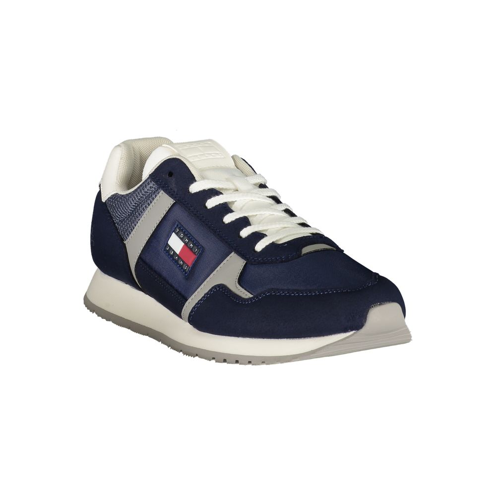 Zapatillas para hombre de poliéster azul