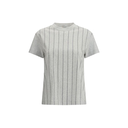 Striped T-Shirt with mini sequins