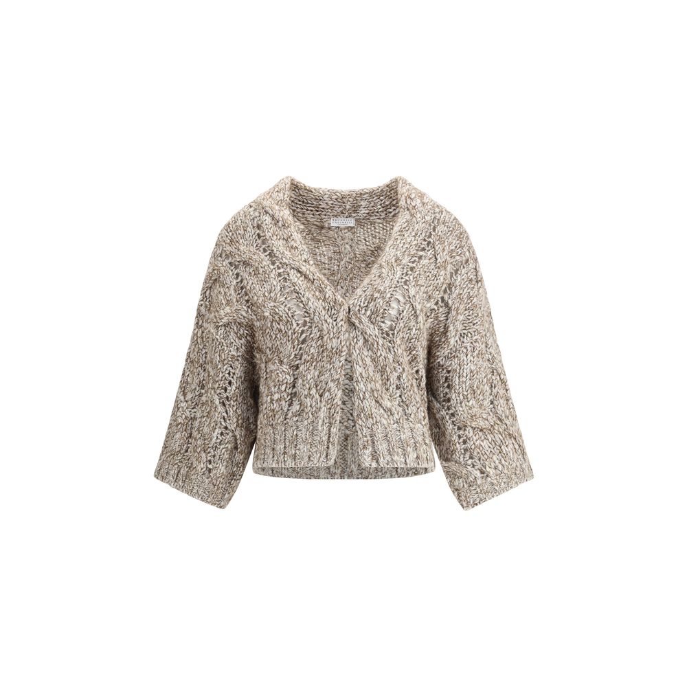 Dazzling Chiné wool Cardigan