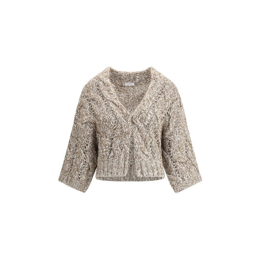 Dazzling Chiné wool Cardigan