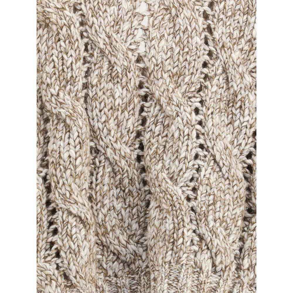 Dazzling Chiné wool Cardigan