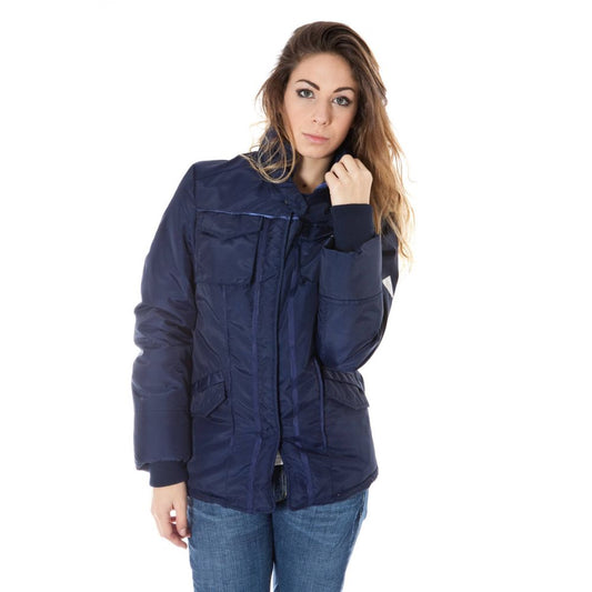 Blue Nylon Jackets & Coat