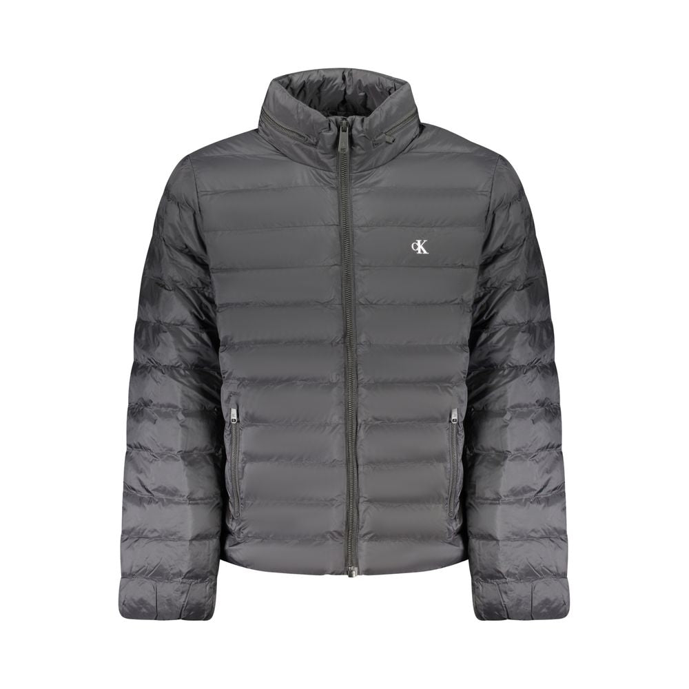 Chaqueta negra de poliamida para hombre