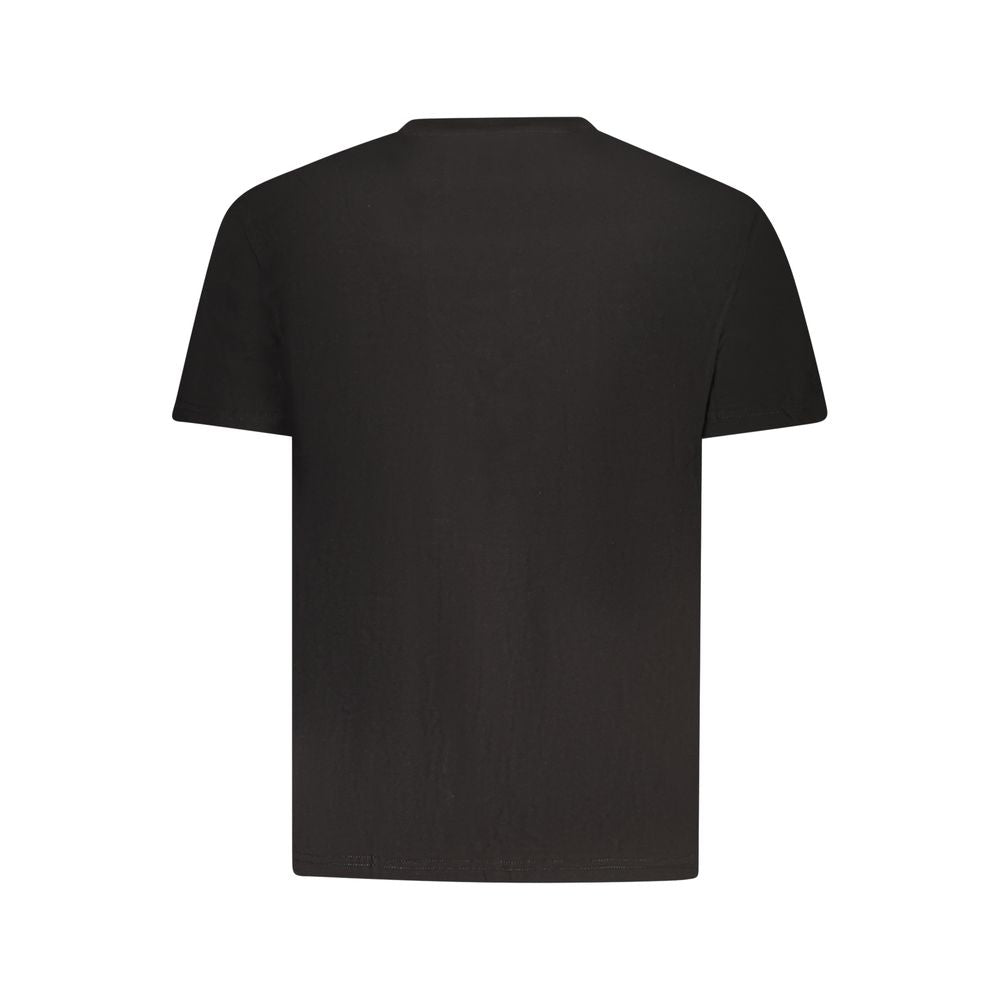Camiseta negra de algodón para hombre