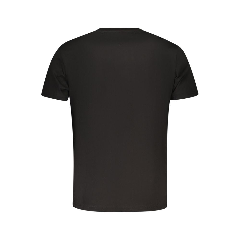 Camiseta negra de algodón para hombre
