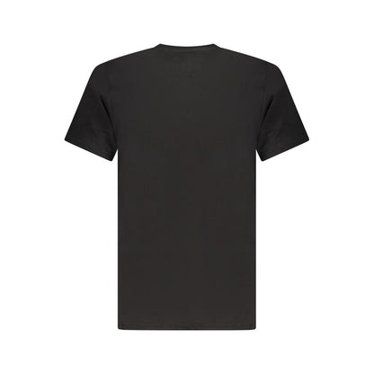 Camiseta negra de algodón para hombre