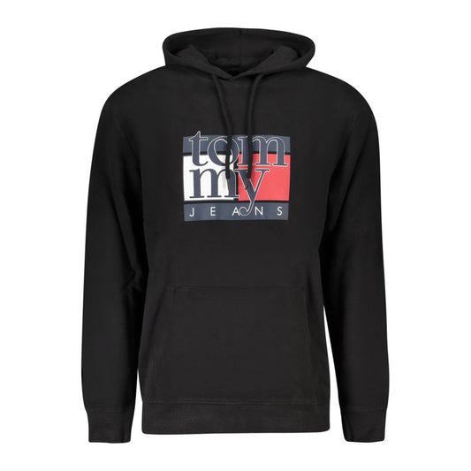 Black Cotton Men Sweater