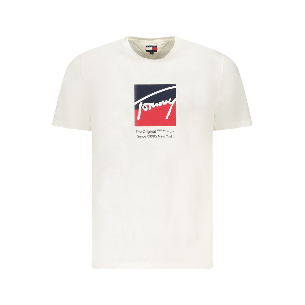 Camiseta blanca de algodón para hombre