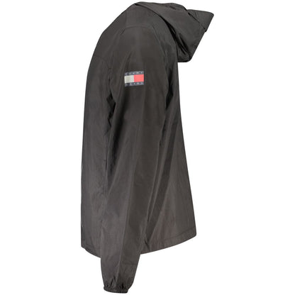 Chaqueta negra de poliamida para hombre
