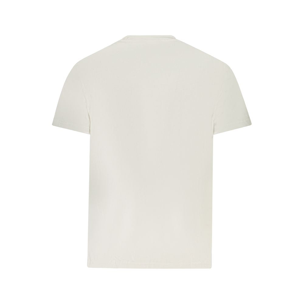 Camiseta blanca de algodón para hombre