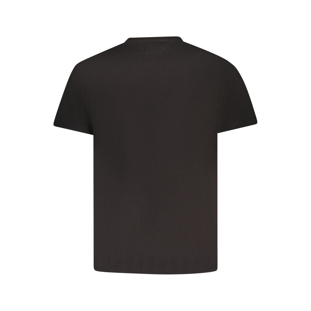 Camiseta negra de algodón para hombre