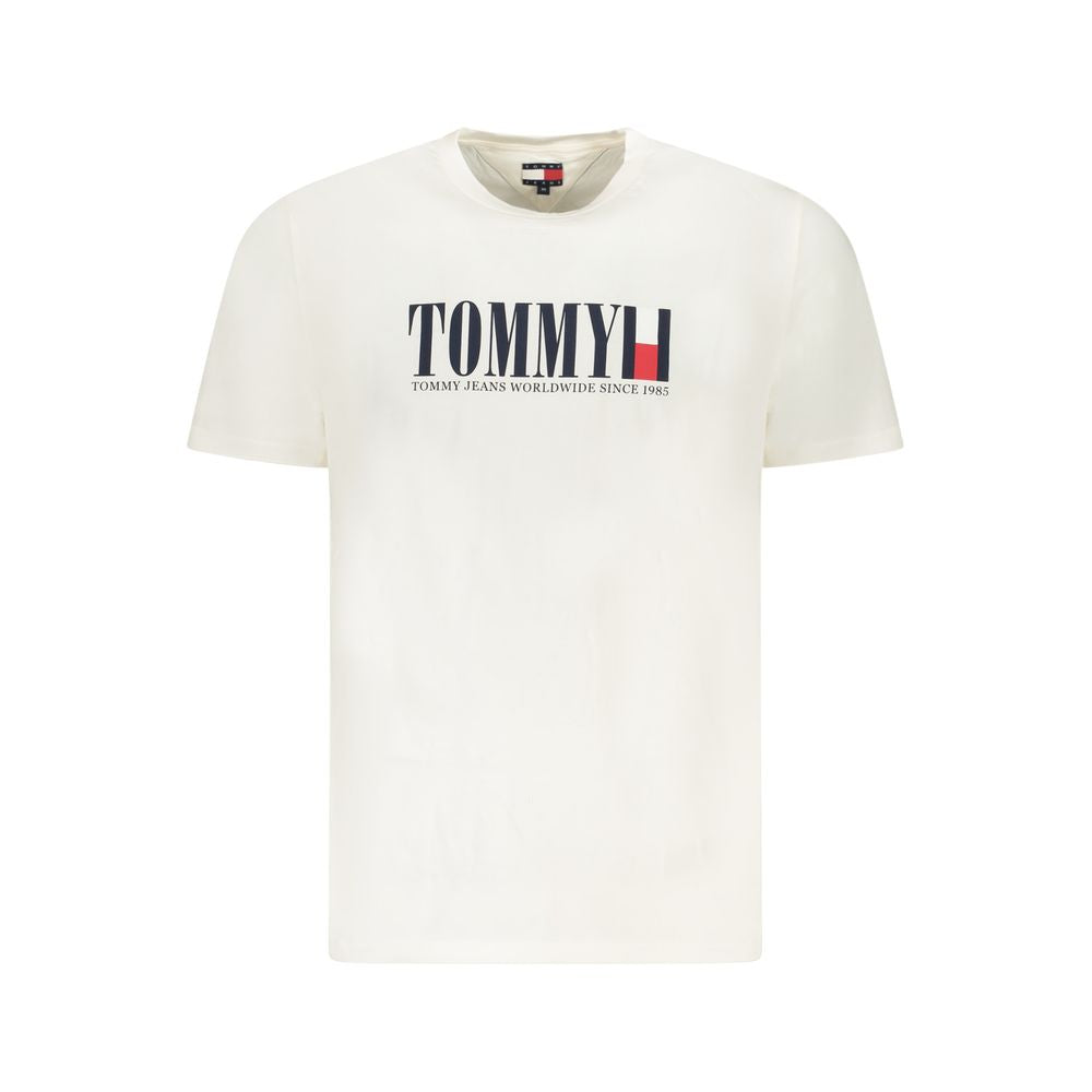 Camiseta blanca de algodón para hombre