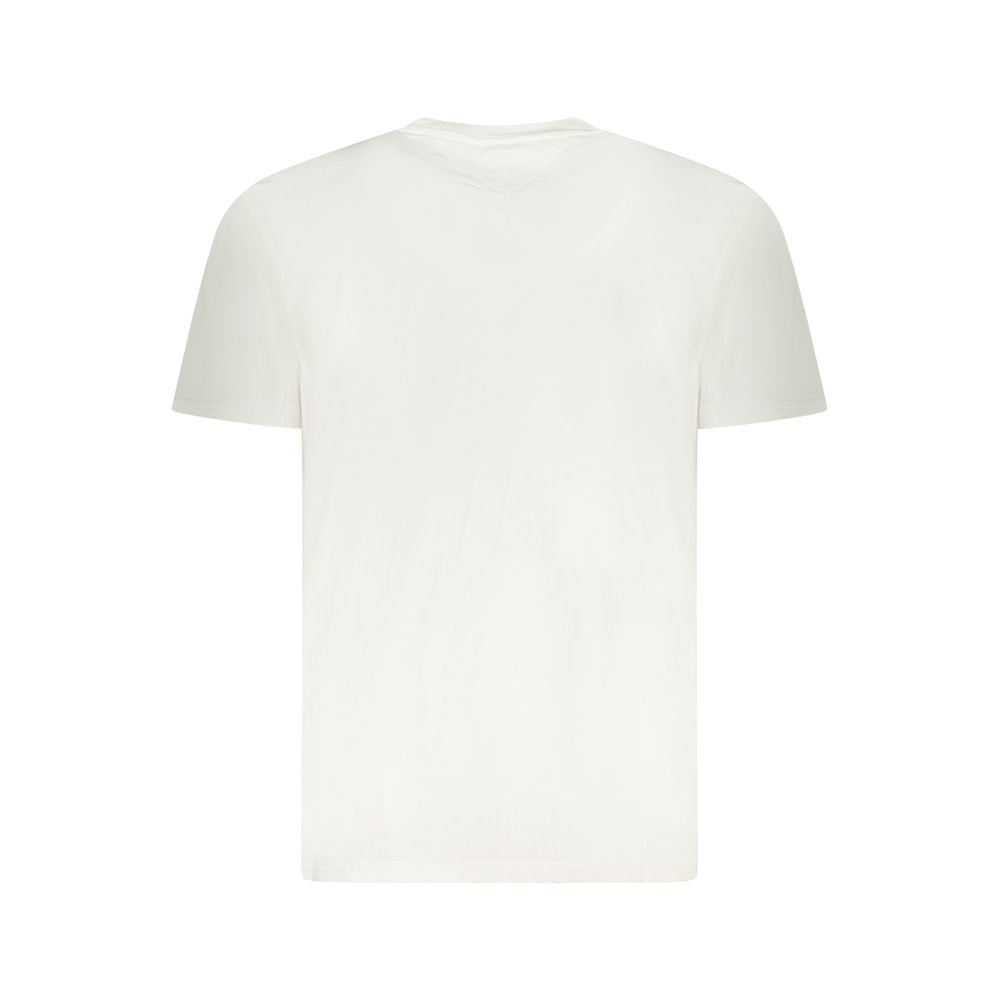 Camiseta blanca de algodón para hombre