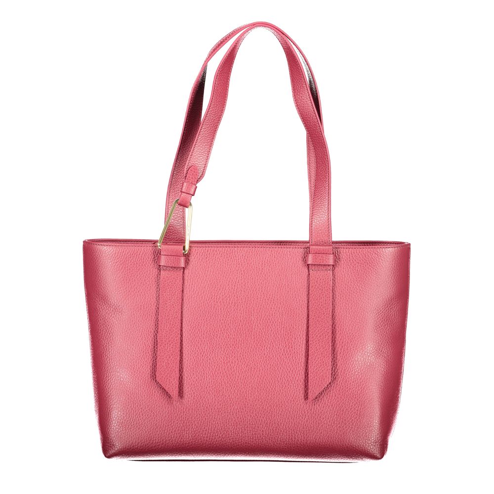 Purple Leather Women Handbag