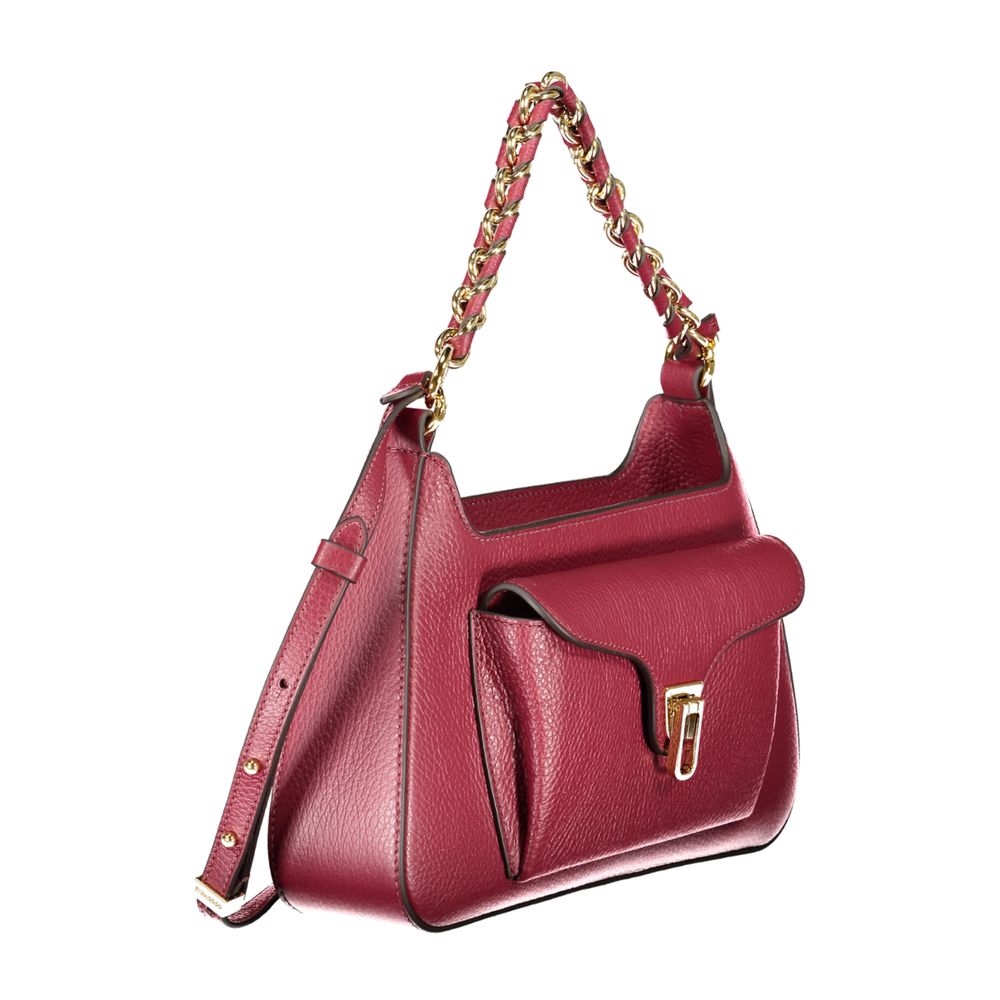 Purple Leather Women Handbag