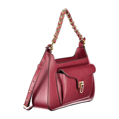Purple Leather Women Handbag