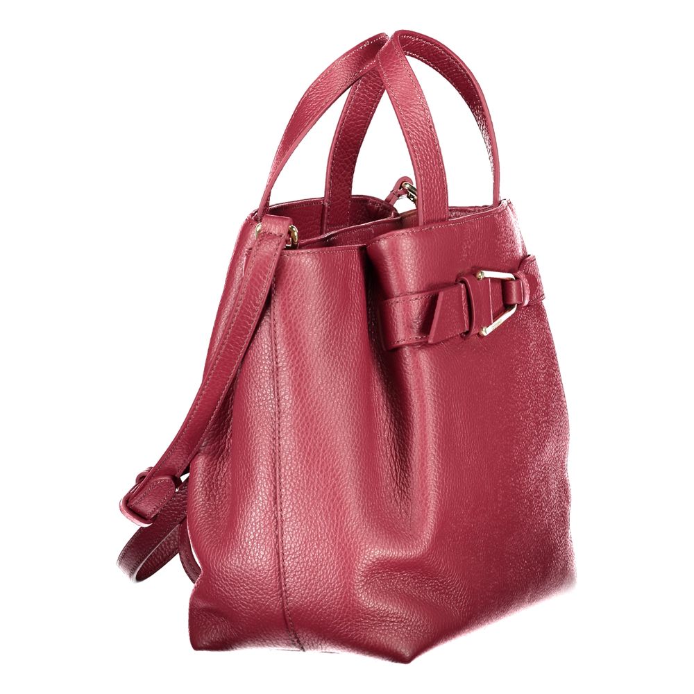 Purple Leather Women Handbag