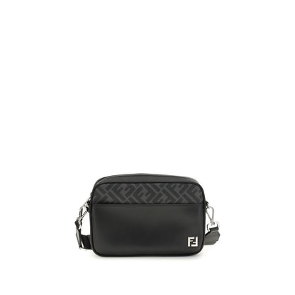 FF leather and canvas Shoulder Bag