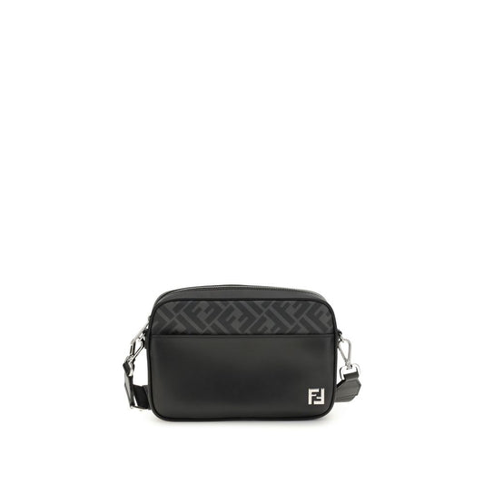 FF leather and canvas Shoulder Bag