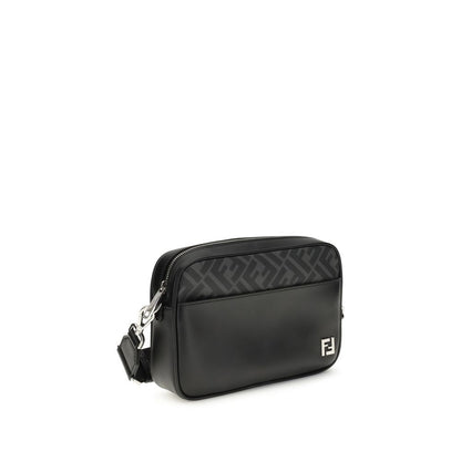 FF leather and canvas Shoulder Bag